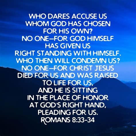 Romans 833 34 Word Of God Christian Life