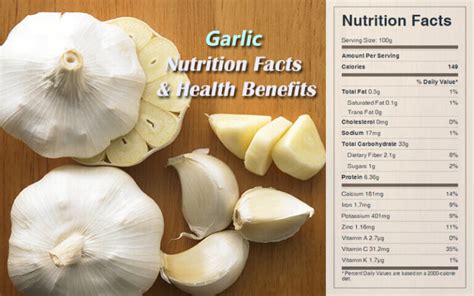 Garlic Nutrition Facts And Health Benefits Cookingeggs