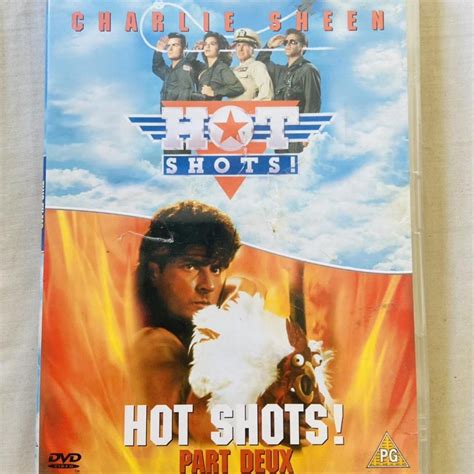 hot shots 1 2 dvd set charlie sheen dvds perfect depop