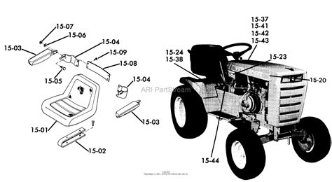 Toro 61 16ks01 C 160 Automatic Tractor 1976 Parts Diagram For 15000