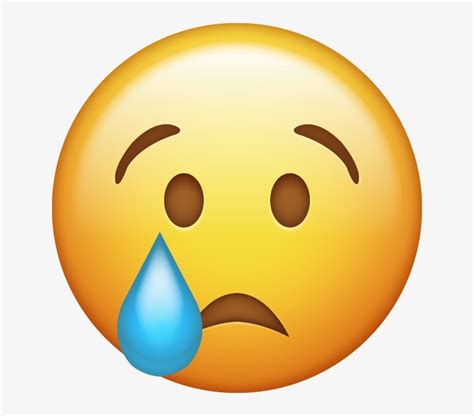 Sad Face Transparent Png Crying Emoji Transparent Background