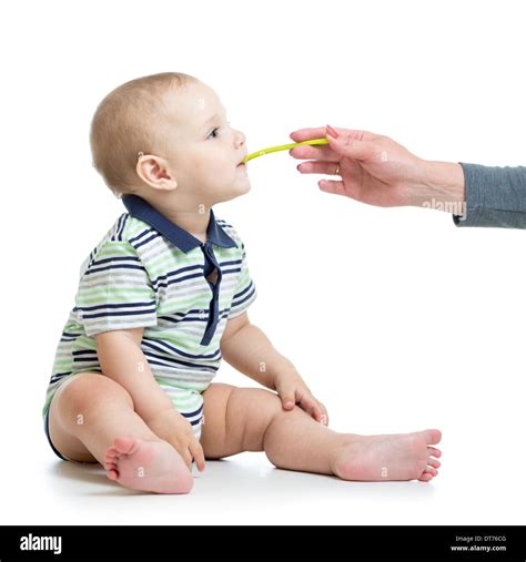 Baby Eat Porridge Hi Res Stock Photography And Images Alamy