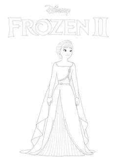 It looks like you're using artstation from europe. New Frozen 2 coloring pages with Anna in 2020
