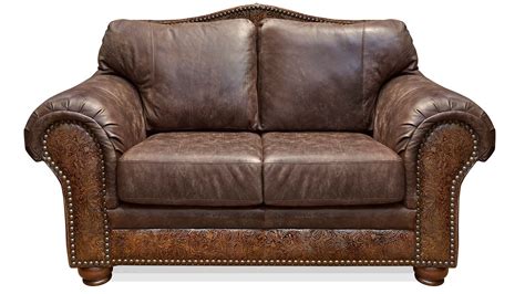 Sterling Chaparral Leather Loveseat Love Seat Leather Loveseat
