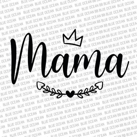 Mama Mini Svg Mama Svg Cricut Svg Silhouette Cut Files Etsy