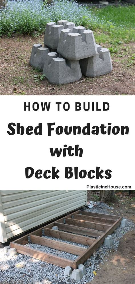 How to Build a Shed Foundation with Deck Blocks | Building a shed
