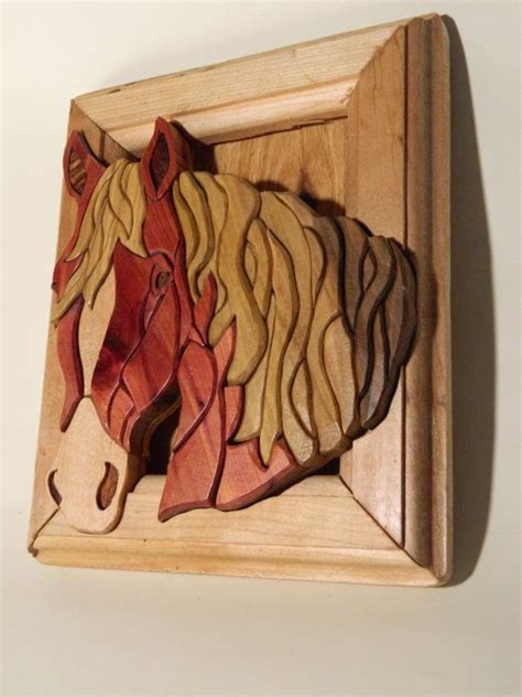 Custom Intarsia Framed Horse By Theknothouseofdubois On Etsy 4500