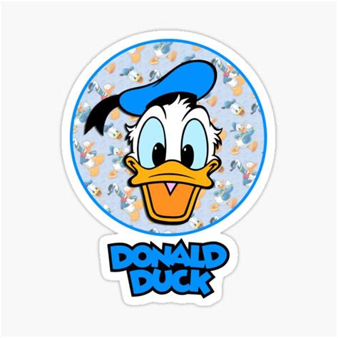 Wonderful Donald Duck Design Sticker By Vhtrocate Redbubble