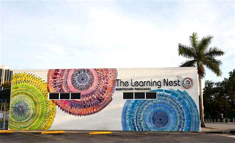 Brightly Colored Murals Mesmerize With Their Hypnotic Abstract Patterns
