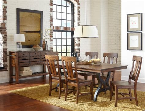 Birch And Metal 5 Piece Dining Set District Rc Willey Furniture Store