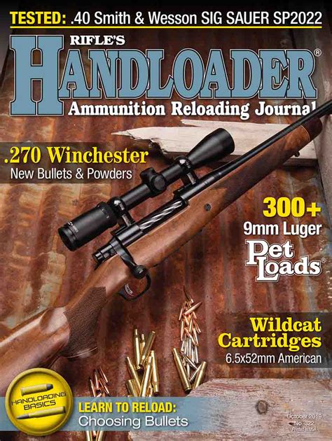 Handloader Octobernovember 2019 Handloader Magazine