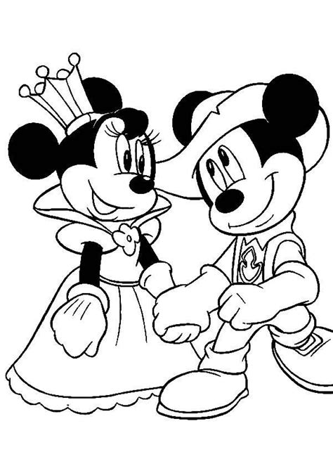 Gambar Mewarna Minnie Mouse