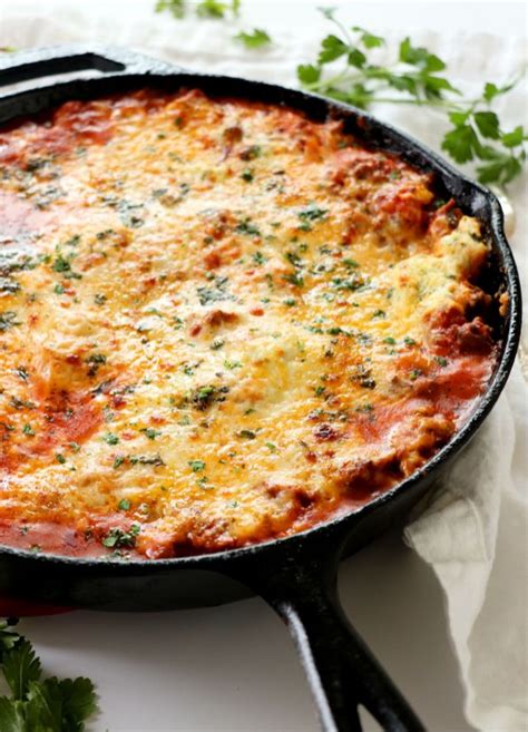 Cast Iron Skillet Lasagna Dash Of Savory Cook With Passion