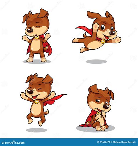 Superhero Puppy Dog 01 Vector Illustration 31617466