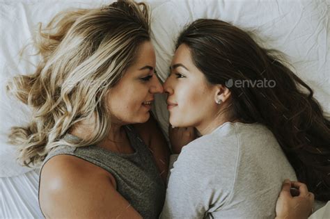 Lesbian Couple Together In Bed Stock Photo By Rawpixel Photodune