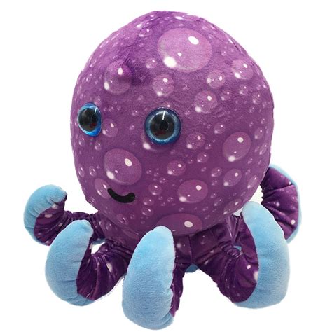 Big Eyes Plush Toys Purple Octopus Cartoon Baby Stuffed Toys For