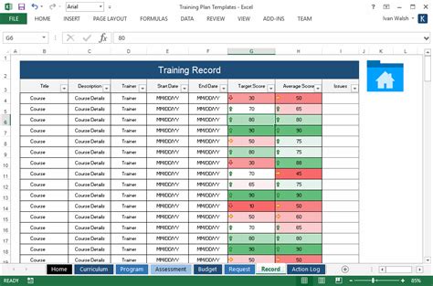Terminplan excel dateien wurden von wincalender erstellt. Training Plan Templates (MS Word + 14 x Excel Spreadsheets) - Templates, Forms, Checklists for ...