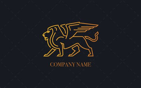 Premium Winged Lion Logo Lobotz Logos For Sale