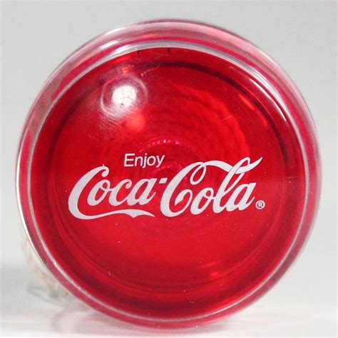 2002 Enjoy Coca Cola Yo Yo Translucent Red And Clear Yoyo