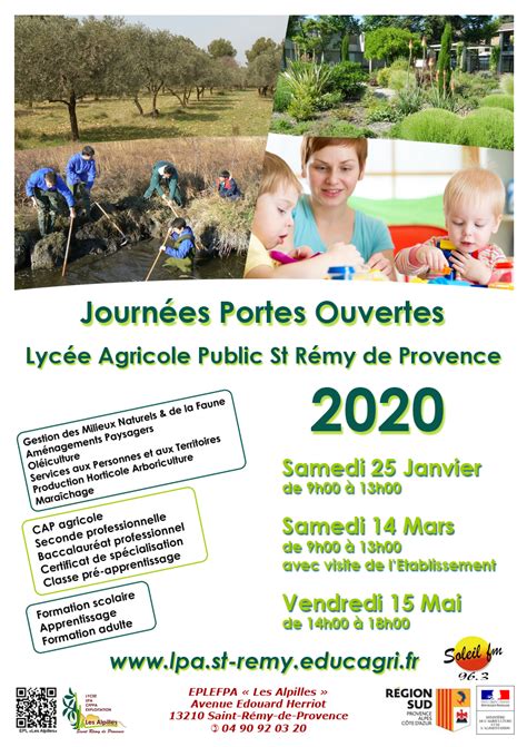 Le Journal d Eyragues Journées Portes ouvertes au lycée agricole