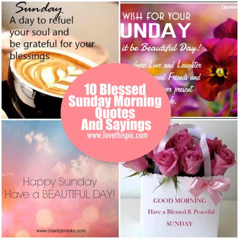 10 Blessed Sunday Morning Quotes And Sayings