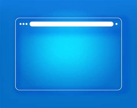 Simple Flat Browser Window Vector Illustration Template For A Content