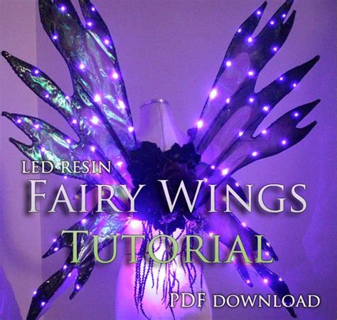 Tutorial How To Make Light Up Fairy Wings Etsy Cosplay Wings Fairy