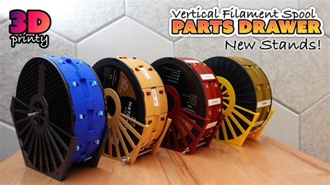 Vertical Filament Spool Parts Drawer Stand Youtube