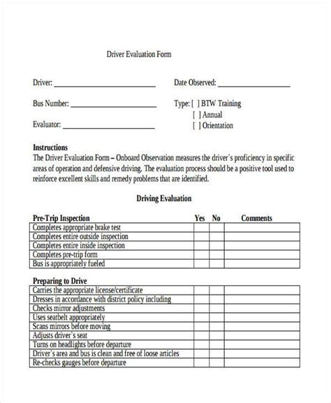 A corporate officer and an electronic return originator (ero) use this form when the corporate officer wants to use a personal identification number (pin) to electronically sign a corporation's electronic income tax return and, if applicable, consent to electronic funds withdrawal. FREE 9+ Sample Driver Evaluation Forms in PDF | MS Word