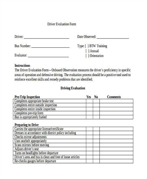 These are also known as card on file transactions. FREE 9+ Sample Driver Evaluation Forms in PDF | MS Word