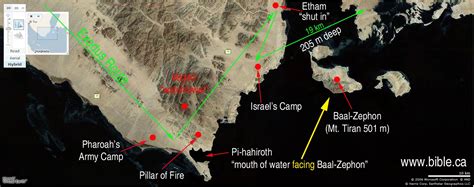 Maps Bible Archeology Exodus Route Red Sea Crossing Straits Of Tiran