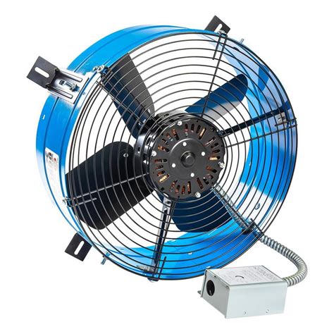 Maxx Air Premium 1600 Cfm Blue Electric Gable Mount Power Attic Fan