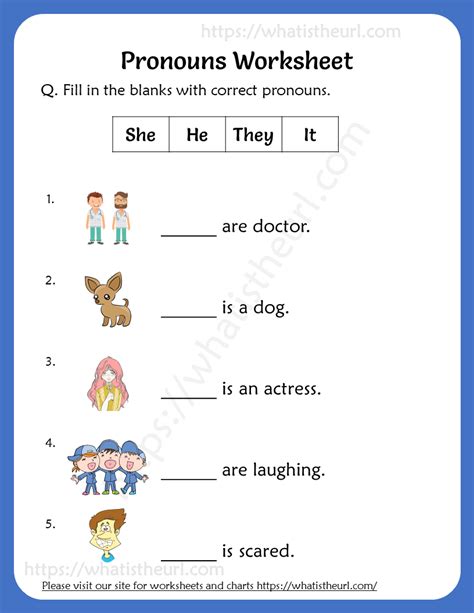 Pronouns Worksheet 2 Your Home Teacher