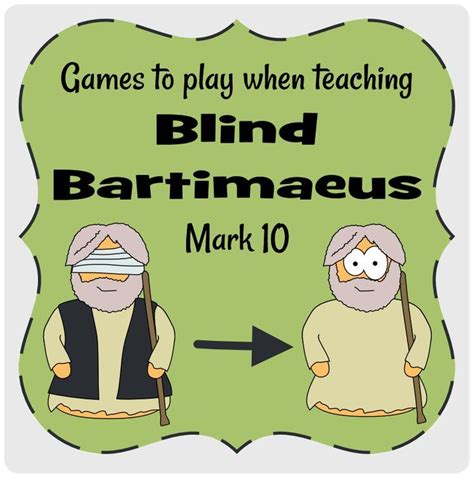 Bartimaeus Mark 10 Bible Lessons For Kids Sunday School Lessons