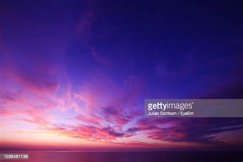 Purple Sunset Sky Photos And Premium High Res Pictures Getty Images