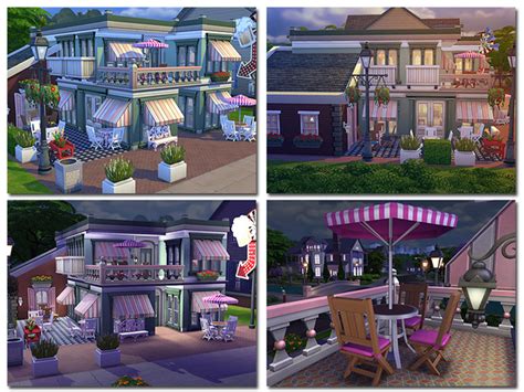 The Sims Resource Mavi Cafeandbar By Ayyuff • Sims 4 Downloads