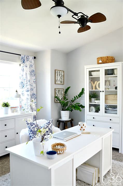 When working from home, it is essential to have a comfortable space that allows you to relax and focus on your work. Home Office Decor Reveal - Part One | The 36th AVENUE