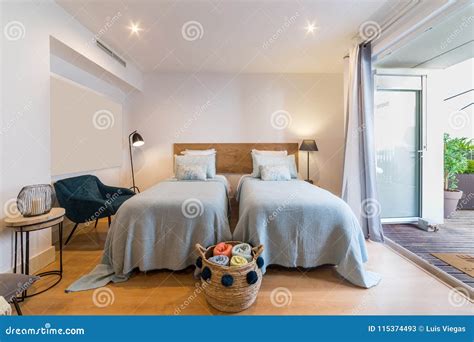 Modern Single Bedroom House With Small Kitchen Stock Image Image Of