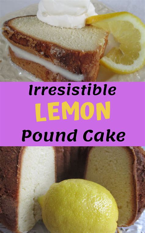 Classic Lemon Pound Cake Its So Easy To Make Plus Its Moist And Delicious Taste Great With