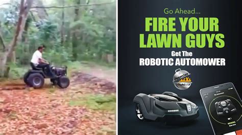 Hilarious Lawn Mower Fails Get The Automower At Premier Outdoor Youtube