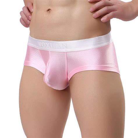 Underpants Sexy Mens Underwear U Convex Pouch Boxershorts Low Rise