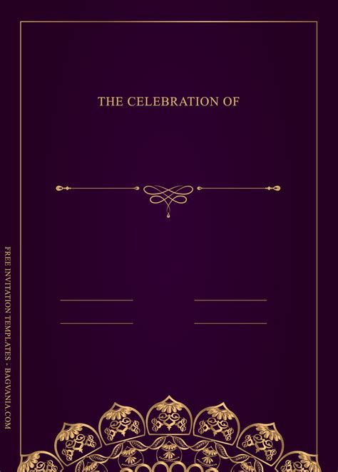 11 Stunning Luxury Gold Birthday Invitation Templates Free Printable