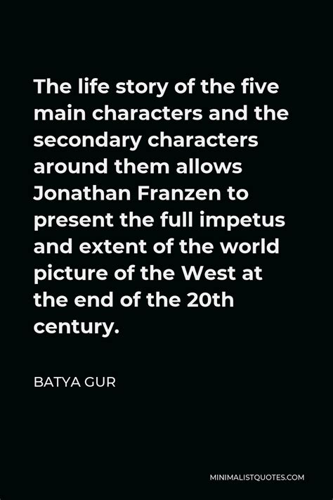 Batya Gur Quote The Life Story Of The Five Main Characters And The