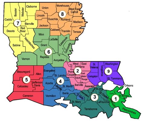 All Parishes In Louisiana Map Paul Smith