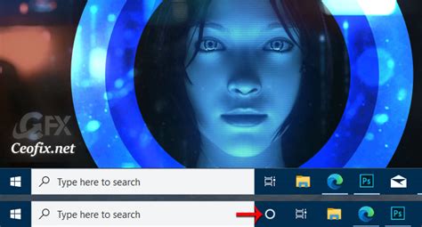 How To Hide Cortana Button From The Windows 10 Taskbar
