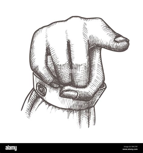 Female Hand Index Finger Pointing Gesture Vector Stock Vector Image