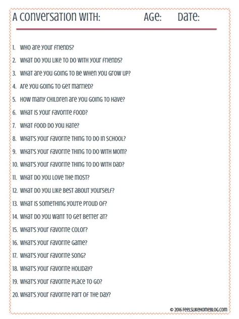 20 Questions To Ask Your Kids Printable All Things Parenting Kids