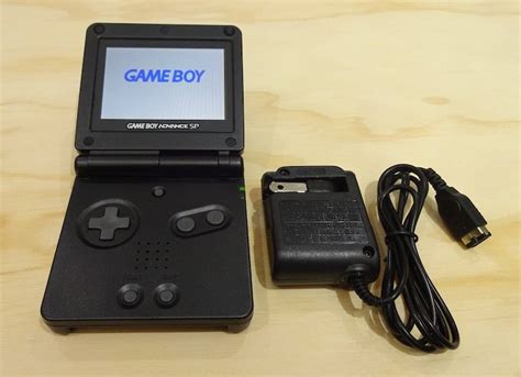 Nintendo Game Boy Advance Gba Sp Onyx Black System Ags 101 Etsy