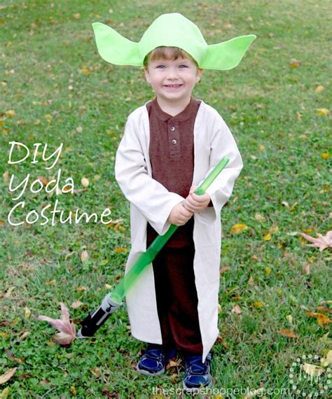 Diy Darth Maul And Yoda Costumes The Scrap Shoppe Yoda Costume Yoda