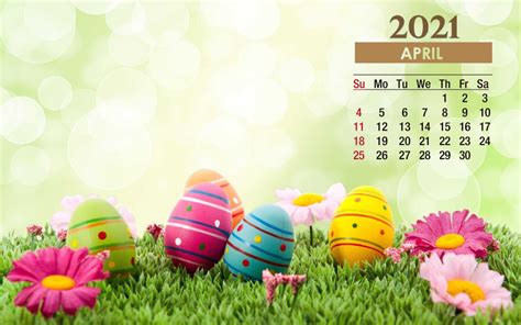 2021 Easter April Calendar Wallpaper 1 Calendar Wallpaper Happy